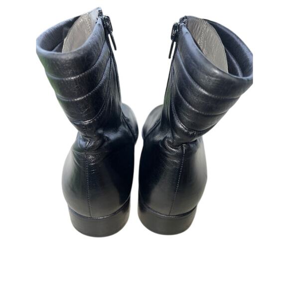 Vintage Black Leather Royal Imperial Florsheim Shoe Boot size 9.5D Made In Italy main image 6
